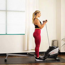 Load image into Gallery viewer, Sunny Health &amp; Fitness SF-RW5622 Dual Function Magnetic Rowing Machine Rower w/LCD Monitor
