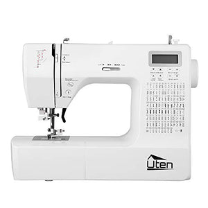 Sewing Machines, Portable Embroidery Machine with 200 Built-in Stitches and 8 Buttonhole Patterns, Portable Sewing Machine for Sewing, Hem, Reverse Sewing Equipped with Lighting (AA-Sewing Machine)