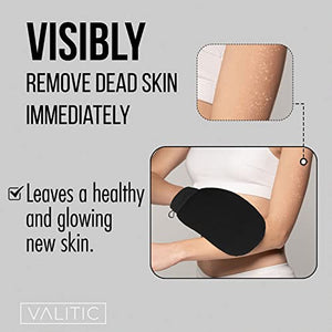 VALITIC 2-Pack Kojic Acid Dark Spot Remover Soap Bars & 1 Pair (Black) Style Korean Exfoliating Gloves for Body Scrub
