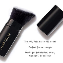 Load image into Gallery viewer, LAURA GELLER NEW YORK Retractable Black Kabuki Brush for Liquid, Cream and Powder Face Makeup With Aluminum Handle
