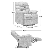 Load image into Gallery viewer, Domesis Olathe - Renu Leather Power Recline and Lift Chair, Cream
