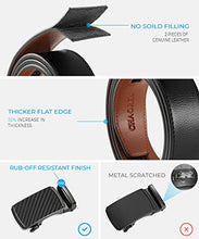 Load image into Gallery viewer, Mens Belt, Chaoren Ratchet Belt Dress with 1 3/8" Genuine Leather, Slide Belt with Easier Adjustable Buckle, Trim to Fit

