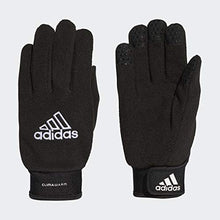 Load image into Gallery viewer, adidas Adult Field Player Fleece Glove Black/White Size 7
