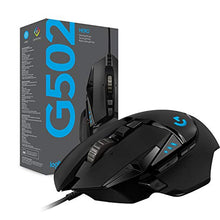 Load image into Gallery viewer, Logitech G502 HERO High Performance Wired Gaming Mouse, HERO 25K Sensor, 25,600 DPI, RGB, Adjustable Weights, 11 Programmable Buttons, On-Board Memory, PC / Mac
