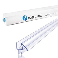 Load image into Gallery viewer, 2-Pack Butecare Frameless Shower Door Bottom Seal – Stop Shower Leaks and Create a Water Barrier (3/8” x 39”)
