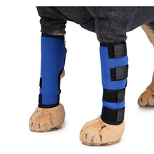 Load image into Gallery viewer, Alician 1 Pair Dogs Care Kneepad Leggings Pet Protector Surgery Injury Protective Cover  Blue S
