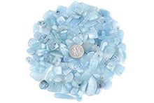 Load image into Gallery viewer, ZenQ 1 lb Aquamarine Tumbled Stone Chips Crushed Natural Crystal Quartz Pieces
