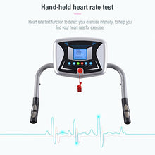 Load image into Gallery viewer, Folding Treadmill, Electric Running Machine with LCD Monitor Motorized Walking Running Machine Equipment for Home Gym (Silver)
