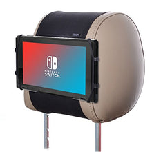Load image into Gallery viewer, TFY Car Headrest Mount Silicon Holder for Game Machine Nintendo Switch and Other tablets
