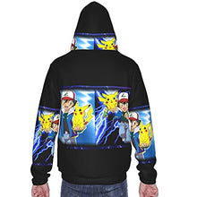 Load image into Gallery viewer, 3d Digital All Over Print Ash Zip Up Hoodie Casual Pullover Hooded Jacket Sweatshirts For Boys/Girls/Teenage 18-20 Years
