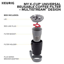 Load image into Gallery viewer, Keurig My K-Cup Universal Reusable Filter MultiStream Technology - Gray
