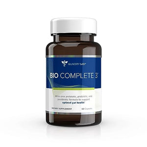 Gundry MD® Bio Complete 3 - Prebiotic, Probiotic, Postbiotic to Support Optimal Gut Health, 30 Day Supply (New Formula)