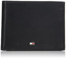 Load image into Gallery viewer, Tommy Hilfiger Men's Leather Bifold Wallet, Charcoal, One Size
