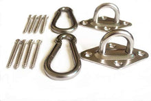 Load image into Gallery viewer, MHMYDZ 1000 lb Capacity Heavy Duty Hammock Hanging kit Ultra Durable Hammock Hooks Carabiners for Hammock Stand Hammocks Swing Chair,Multiple Indoor Outdoor Suspension Ceiling Hooks
