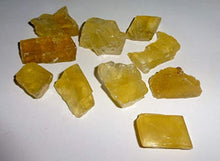 Load image into Gallery viewer, Sublime Gifts - Honey Calcite (Mexico) A Grade Natural Rough Honey Calcite Metaphysical Crystal Healing Gemstones - 10 Piece Set
