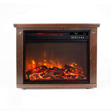 Load image into Gallery viewer, Lifesmart  Large Room Infrared Quartz Fireplace in Burnished Oak Finish w/Remote
