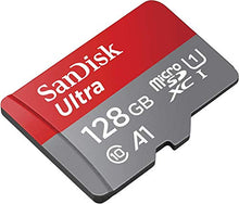 Load image into Gallery viewer, SanDisk 128GB Ultra Micro SDXC Memory Card Works with Samsung Galaxy Tab A 10.5, J3, J4, J7 Star, Amp Prime 3 Cell Phones UHS-I Class 10 100mb/s Bundle with Everything but Stromboli Card Reader
