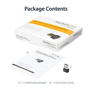StarTech.com Wireless USB WiFi Adapter Dual Band AC600 Wireless Dongle - 2.4GHz / 5GHz - 802.11ac Wi-Fi Laptop Adapter (USB433ACD1X1)