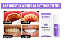 Load image into Gallery viewer, 2 PCS V34 Colour Corrector Teeth Whitening Sensitive Teeth Toothpaste, Intensive Stain Removal Teeth Reduce Yellowing （Purple）
