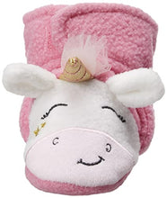 Load image into Gallery viewer, Hudson Baby Unisex Baby Cozy Fleece Booties Pink Star Unicorn, 6-12 Months
