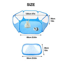 Load image into Gallery viewer, Amakunft Small Animals C&amp;C Cage Tent, Breathable &amp; Transparent Pet Playpen Pop Open Outdoor/Indoor Exercise Fence, Portable Yard Fence for Guinea Pig, Rabbits, Hamster, Chinchillas and Hedgehogs
