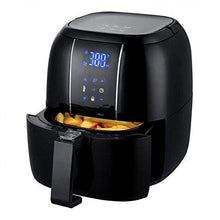 Load image into Gallery viewer, Ovente Electric Air Fryer 3.2-Quart for Grilling Roasting with Digital LED Touch Display Non-Stick Fry Basket &amp; Pan, 1400 Watt Power Air Oven &amp; Oilles Cooker with Temperature Control, Black FAD61302B
