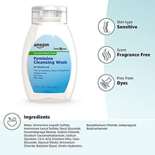 Load image into Gallery viewer, Amazon Basic Care Feminine Cleansing Wash, Dye &amp; Scent Free, Hypoallergenic, Dermatologist &amp; Gynecologist Tested, 13 Ounces
