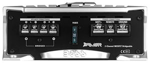 BOSS Audio Systems AR1200.2 2 Channel Car Amplifier - 1200 Watts, Full Range, Class AB, 2-4 Ohm Stable, Mosfet Power Supply, Bridgeable, Black, 1200 WATTS