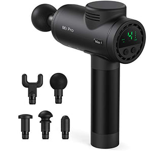 Massage Gun for Athletes Deep Tissue Percussion Fascia Massager for Soreness Relief, 15mm Amplitude 3,300 Percussions Power Neck Back Massager in Gym, OPOVE M3 Pro Max, Black