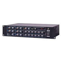 Load image into Gallery viewer, 12-Channel Wireless Bluetooth Power Amplifier - 6000W Rack Mount Multi Zone Sound Mixer Audio Home Stereo Receiver Box System w/RCA, USB, AUX - for Speaker, PA, Theater, Studio/Stage - Pyle PT12050CH
