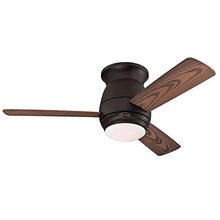 Load image into Gallery viewer, Westinghouse Lighting Westinghoue 7217800 Halley 44-Inch Oil Rubbed Bronze Indoor/Outdoor, Dimmable LED Light Kit with Frosted Opal Glass, Remote Control Included Ceiling Fan
