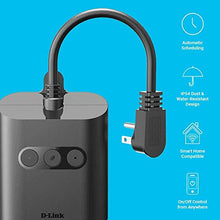 Load image into Gallery viewer, D-Link Wi-Fi Smart Outdoor Plug with 2 Outlets and 1 USB Port, No Hub Required, Works with Google Assistant (DSP-W320-US) , Black
