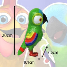Load image into Gallery viewer, La Granja De Zenon Farm Toys Lorito Pepe Stuffed PVC Animal Plush Bird Toys 8" Interactive Musical Doll Gift for Toddlers Parrot Boys Girls
