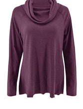Load image into Gallery viewer, Minclouse Women's Long Sleeve Cowl Neck Sweater Pullover Turtleneck Casual Loose Sweatshirts Tunic Tops
