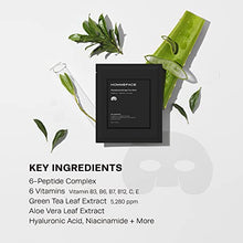 Load image into Gallery viewer, HOMMEFACE Revitalizing Hydrogel Facial Mask Set for Men (5ct) - Hydrating, Anti-aging &amp; Soothing Face Sheet Mask with Hyaluronic Acid, Vitamin B, C, E &amp; Peptides, Beard-Friendly
