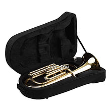 Load image into Gallery viewer, Brass B Flat Baritone Bb Wind Instrument Gold Lacquer Surface with Carry Case Mouthpiece Gloves Cleaning Cloth Trumpet Set
