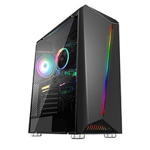Load image into Gallery viewer, Ssrotho Gaming PC Tower Windows 10 Pro Business Desktop Computer, GeForce GT 1030 2GB GDDR5, Intel Quad-Core i5 3.2Ghz, 8GB RAM, 256GB SSD + 1TB HDD, RGB Lighting Case, WiFi Adapter
