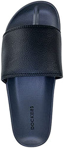 DOCKERS Men's Comfort Sandals Molded Slide, Black, Size 10