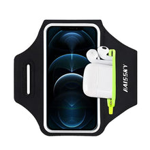 Load image into Gallery viewer, Cell Phone Armband Water Resistant Running Armband for iPhone 12 11 13 Pro Max XS XR 8 7 Plus, Samsung S20 S21 S10 Up to 6.9", Running Phone Holder Sport Arm Bands for Gym Exercise Workout, Key Pocket
