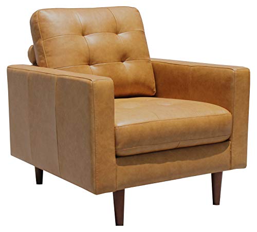 Amazon Brand – Rivet Cove Modern Tufted Accent Chair with Tapered Legs, Mid-Century, 32.7