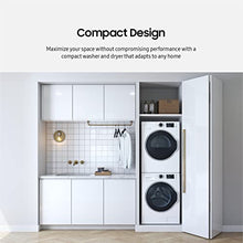 Load image into Gallery viewer, SAMSUNG 2.2 Cu Ft Compact Front Load Washer, Stackable for Small Spaces, 40 Minute Super Speed Washing Machine, Steam Wash Clothes, Self Cleaning, Energy Star Certified, WW22K6800AW/A2, White
