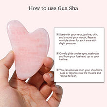 Load image into Gallery viewer, Jade Roller &amp; Gua Sha, Face Roller, Facial Beauty Roller Skin Care Tools, BAIMEI Rose Quartz Massager for Face, Eyes, Neck, Body Muscle Relaxing and Relieve Fine Lines and Wrinkles
