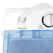 Load image into Gallery viewer, SUPER DEAL 2IN1 Mini Compact Twin Tub Washing Machine 17.6lbs Washer + Spinner Combo, with Timer Control, Drain Hose, Inlet Water Hose and Extra Long Cord
