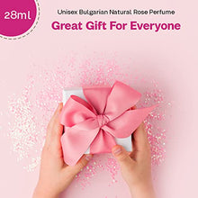 Load image into Gallery viewer, Rose Bulgarian Perfume - Natural Original Parfum - Aromatic Fragrance - Long Lasting Freshness - Paraben Free - Unisex Perfume - Perfect for Everyone - 28ml
