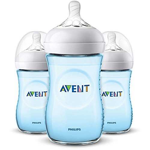 Philips Avent 9oz Natural Baby Bottles 3-Pack - Blue