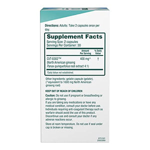 Ginseng Immune Support by Immune Duo, American Ginseng Extract, Dietary Supplement, Naturally Derived, 60 Capsules, 200mg, Multi