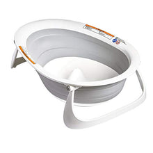 Load image into Gallery viewer, Boon Naked 2-Position Collapsible Baby Bathtub, Recline or Sit Up for Infants and Toddlers - Gray
