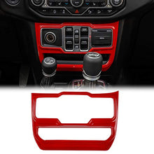 Load image into Gallery viewer, JeCar Window Control Panel Trim Cover Interior Decoration Accessories for 2018-2022 Jeep Wrangler JL JLU &amp; 2020-2022 Gladiator JT, Red
