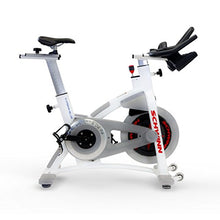 Load image into Gallery viewer, Schwinn AC Performance Plus Indoor Bike with Carbon Blue Belt Drive and Morse Taper - White

