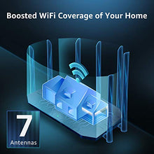 Load image into Gallery viewer, Speedefy AC2100 Smart WiFi Router - Dual Band Gigabit Wireless Router for Home &amp; Gaming, 4x4 MU-MIMO, 7x6dBi External Antennas for Strong Signal, Parental Control, Support IPv6 (Model K7)
